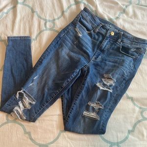 American Eagle Ripped Skinny Jeans